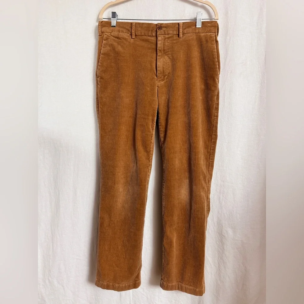Polo Ralph Lauren Bedford Straight Fit Corduroy Pants in Golden Brown Size 32x30